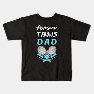 US Open Tennis Dad Racket and Ball Kids T-Shirt